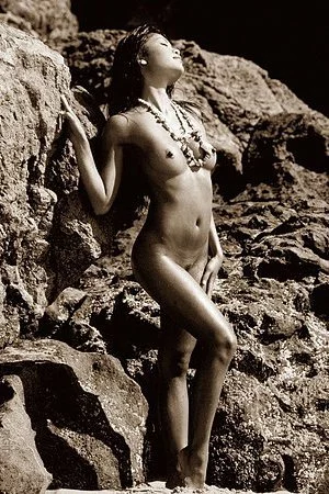 Classy boobs and firm ass courtesy of glamorous asian beach model Charmane Star