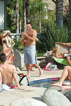 It is on the nudist beach where the busty chick Brittney Skye participates in the group orgy