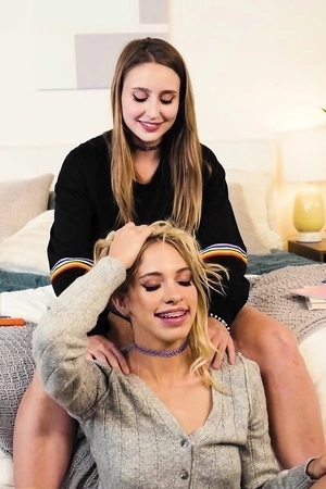 Laney Grey and Khloe Kapri make each other cum hard
