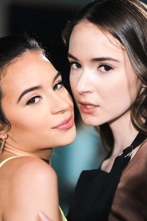 Hazel Moore and Aria Valencia pleasuring each other on the floor