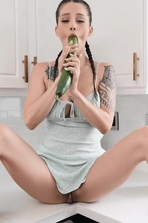 Pigtailed slut Maddy May pleases handsome black dude in bed