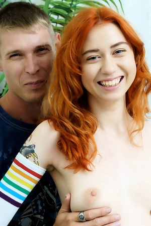 Innocent-looking redhead teen Lagoon Blaze screwed by her boyfriend