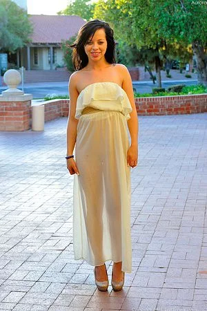 Brunette teen Aurora FTV is craving everybody to see her hot pussy and tits nude