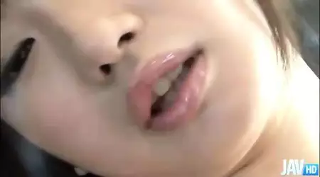 Saucy Asian Akane Ozora loves her muff over panty then strips it for more touches