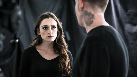 Lily Glee gets roughly fucked and showered with fresh jizz