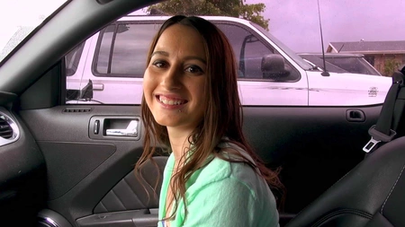 Kylie Rose blows big dick and gets fucked in the car