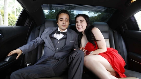 Jenna Reid gets eaten out and fucked in the limo