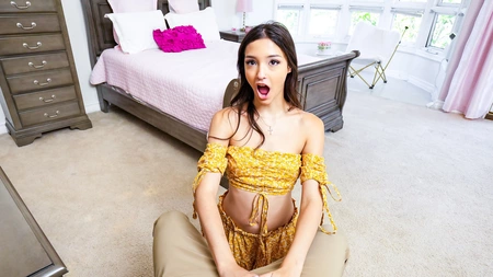 Layla Jenner gets showered with messy cum after servicing big dick