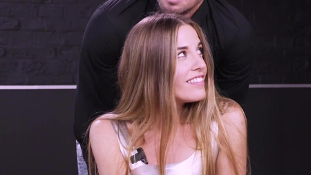 Leanne Lace takes huge pulsating cock up her asshole