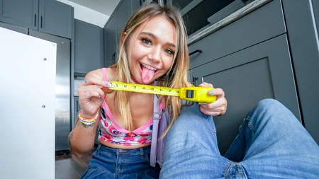 Tanned cutie Mia Kay gets an intense pussy pounding from her daddy