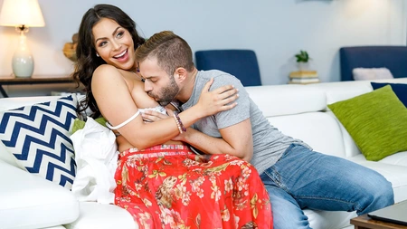 Hot ass mom Demi Diveena gets anally fucked on the couch