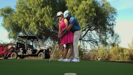 Pigtailed blondie Summer Vixen gets fucked on the golf course