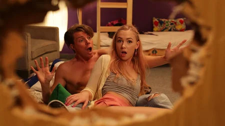 Young cutie Jenny Wild gets spit roasted