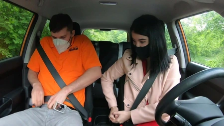 European hottie Lady Dee seduced her driving instructor