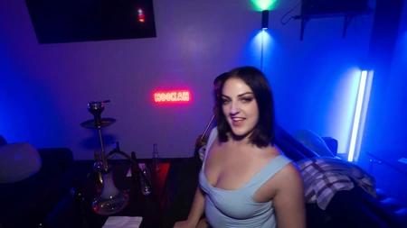 Curvy brunette Lucy Lotus gets fucked with her panties on